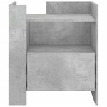 vidaXL Table de chevet gris béton 45x50x50 cm bois d’ingénierie