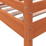 vidaXL Lit haut sans matelas cire marron 90x200 cm bois massif
