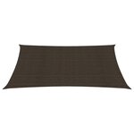 vidaXL Voile d'ombrage 160 g/m² Marron 6x7 m PEHD