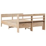 vidaXL Cadre de lit sans matelas 140x200 cm bois massif de pin