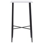 vidaXL Ensemble de bar 5 Pièces Plastique Noir