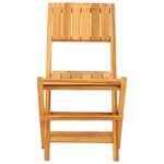 vidaXL Chaises de jardin pliantes lot de 6 47x61x90cm bois massif teck