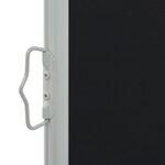 vidaXL Auvent latéral rétractable de patio 120 x 300 cm Noir