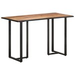 vidaXL Table à manger 120 cm Bois de manguier brut