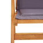 vidaXL Chaises inclinables de jardin 2 Pièces Marron Bois solide d'acacia