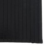 vidaXL Tapis rectangulaire noir 60x100 cm bambou