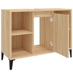 vidaXL Meuble d'évier chêne sonoma 80x33x60 cm bois d'ingénierie