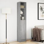 vidaXL Buffet avec LED sonoma gris 36x32 5x200 cm bois d'ingénierie