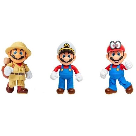 Pack de 3 Figurines - JAKKS PACIFIC - Super Mario Bros : Mario - 10 cm - La  Poste