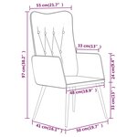 vidaXL Chaise à oreilles Marron Toile