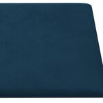 vidaXL Panneaux muraux 12 Pièces Bleu 30x15 cm Velours 0 54 m²