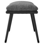 vidaXL Repose-pied Gris clair 45x29 5x35 cm Tissu et similicuir