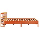 vidaXL Cadre de lit sans matelas cire marron 140x200cm bois pin massif