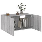 vidaXL Armoire murale Sonoma gris 80x39x40 cm Bois d'ingénierie