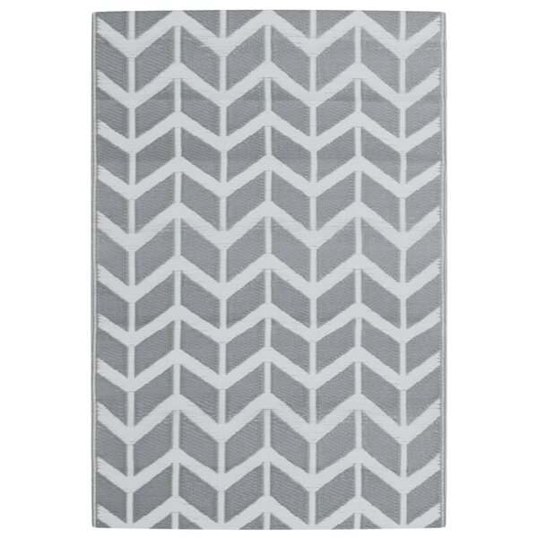 vidaXL Tapis d'extérieur gris 140x200 cm PP