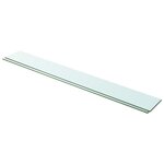 vidaXL Panneaux d'étagère 2 Pièces Verre Transparent 100 x 12 cm