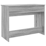 vidaXL Coiffeuse avec miroir sonoma gris 100x45x76 cm