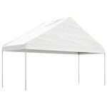 vidaXL Belvédère avec toit blanc 15 61x5 88x3 75 m polyéthylène