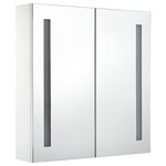 vidaXL Armoire de salle de bain à miroir LED 60x14x62 cm