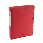 Boite De Classement Exabox Dos 60mm Carte Lustrée Scotten - A4 - Rouge - Exacompta