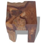 vidaXL Tabouret Bois de teck massif