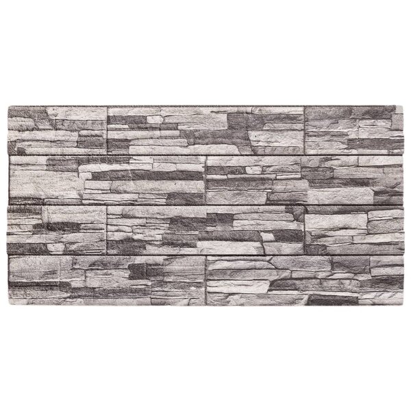 vidaXL Panneaux muraux 3D 10 Pièces gris clair 100x50 cm EPS
