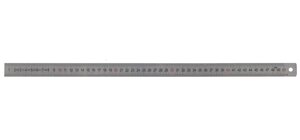 Réglet 50 cm inox semi rigide avec règle de conversion métrique au dos SAFETOOL