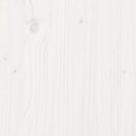 vidaXL Lit haut avec toit blanc 80x200 cm bois de pin massif
