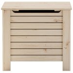 vidaXL Boîte de rangement avec couvercle RANA bois massif de pin