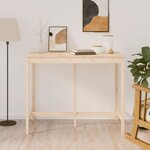 vidaXL Table de bar 140x80x110 cm Bois massif de pin
