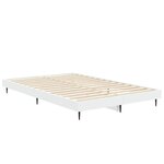 vidaXL Cadre de lit Blanc 120x190 cm bois d'ingénierie