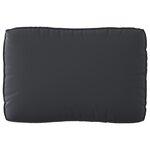 vidaXL Ensemble de coussins de palette 3 pièces en tissu Oxford noir