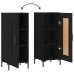 vidaXL Buffet Noir 34 5x34x90 cm Bois d'ingénierie