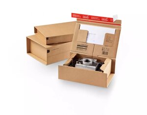 Boîte postale montage manuel avec renfort pour produits fragiles 23 x 16 6 x 9 cm – (10 unités) – ColomPac
