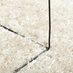 vidaXL Tapis ISTAN à poils longs aspect brillant crème 240x340 cm