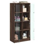 vidaXL Buffet haut avec portes chêne marron bois d'ingénierie