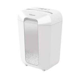 Destructeur de papier Fellowes LX70 Fellowes - Particules 4x40 mm - Niveau de sécurité Din P-4 - Verrou de sécurité - Détruit jusqu'à 11 feuilles - Capacité 18 litres - Détruit les agrafes  les clips et les cartes