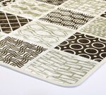 Tapis de Cuisine carreaux de Ciment 60 x 90 cm - Marron