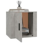 vidaXL Table de chevet Gris béton 50x39x47 cm