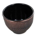 4 tasses en fonte noir et bronze 0 15 L