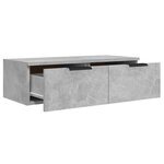 vidaXL Armoire murale Gris béton 68x30x20 cm Bois d'ingénierie