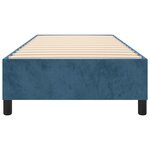 vidaXL Cadre de lit Bleu foncé 90x190 cm Velours