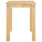 vidaXL Table à manger Panama 117x60x75 cm bois massif de pin