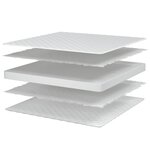 vidaXL Matelas en mousse à mémoire de forme blanc 80x160x17 cm
