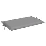 vidaXL Coussin de chaise longue gris 186x58x4 cm tissu oxford