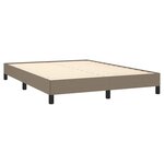 vidaXL Cadre de lit Taupe 140x200 cm Tissu