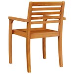 vidaXL Chaises de jardin lot de 2 59x55x85 cm bois massif d'acacia