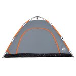 vidaXL Tente de camping 5 personnes gris libération rapide