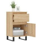 vidaXL Buffets 2 Pièces chêne sonoma 40x35x70 cm bois d'ingénierie