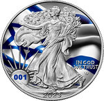 Pièce de monnaie en Argent 1 Dollar g 31.1 (1 oz) Millésime 2023 ISRAEL